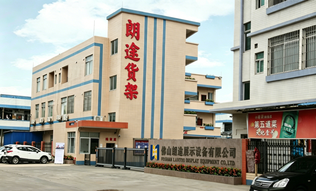 LANTOO 38,000 square meters racking manufacturing facility with advanced production lines.