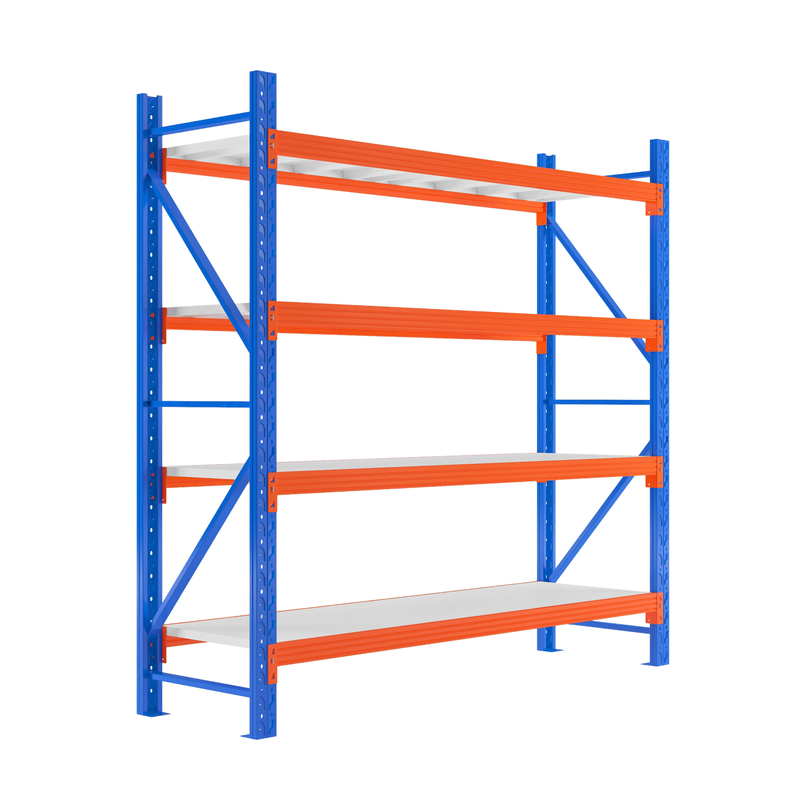 Manual-handling medium duty shelving for industrial parts.