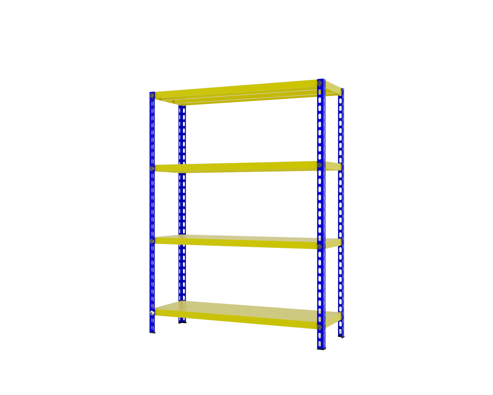 LANTOO standard grey slotted angle rack unit for light-duty storage.
