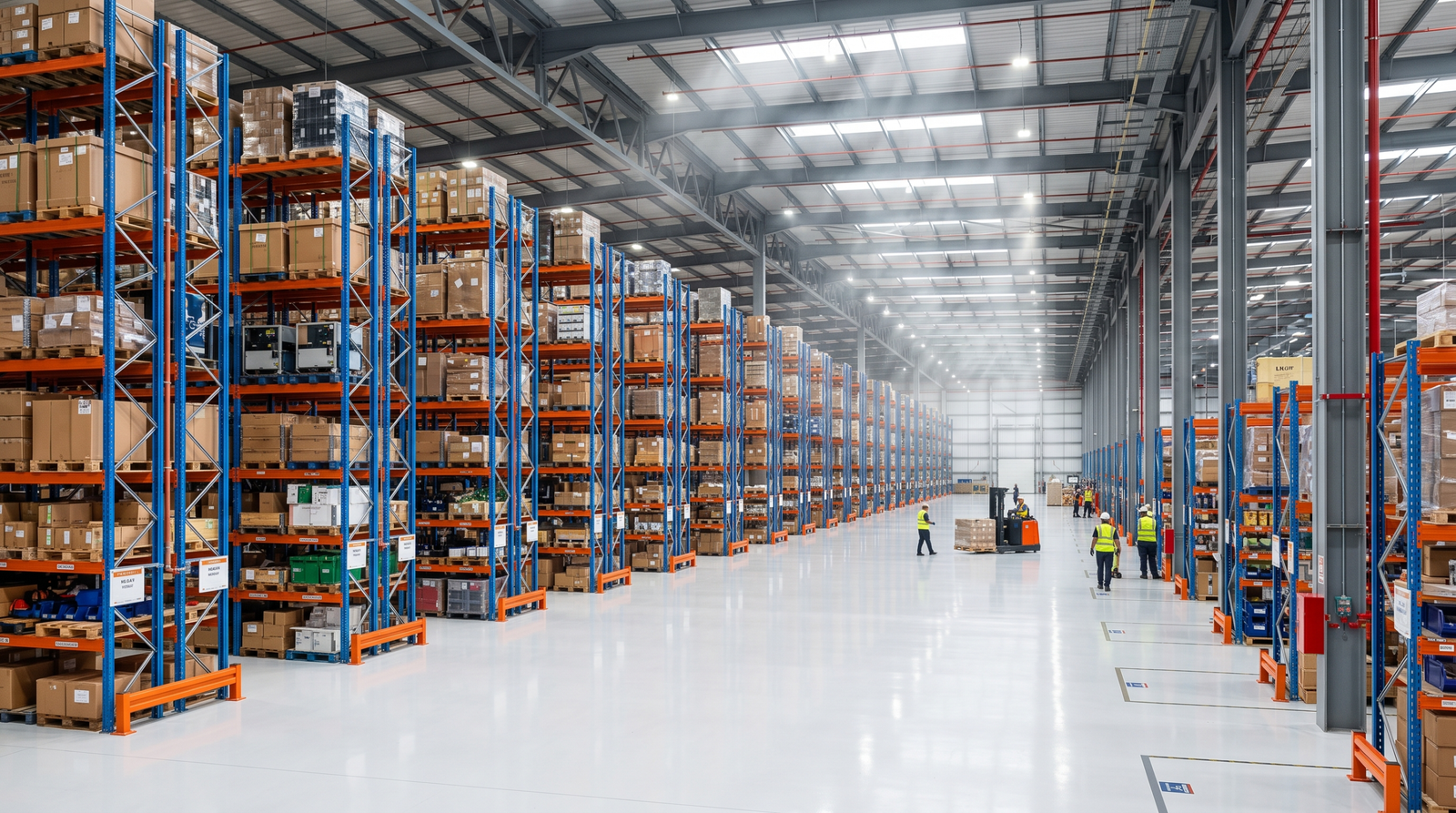 LANTOO premium heavy-duty industrial storage racks and pallet racking system banner