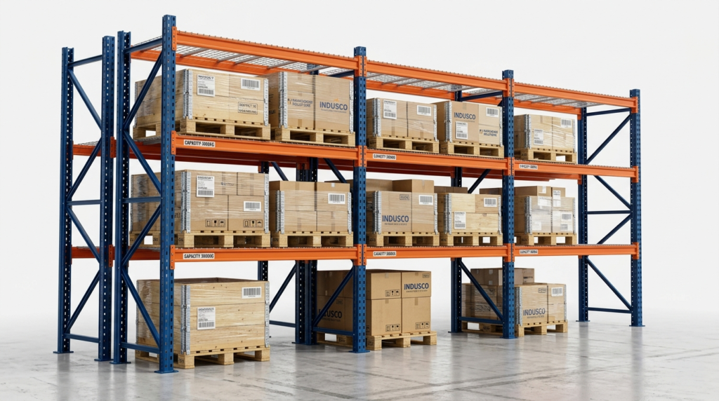 industrial-storage-racks-heavy-duty LANTOO heavy duty industrial storage racks in a modern warehouse facility