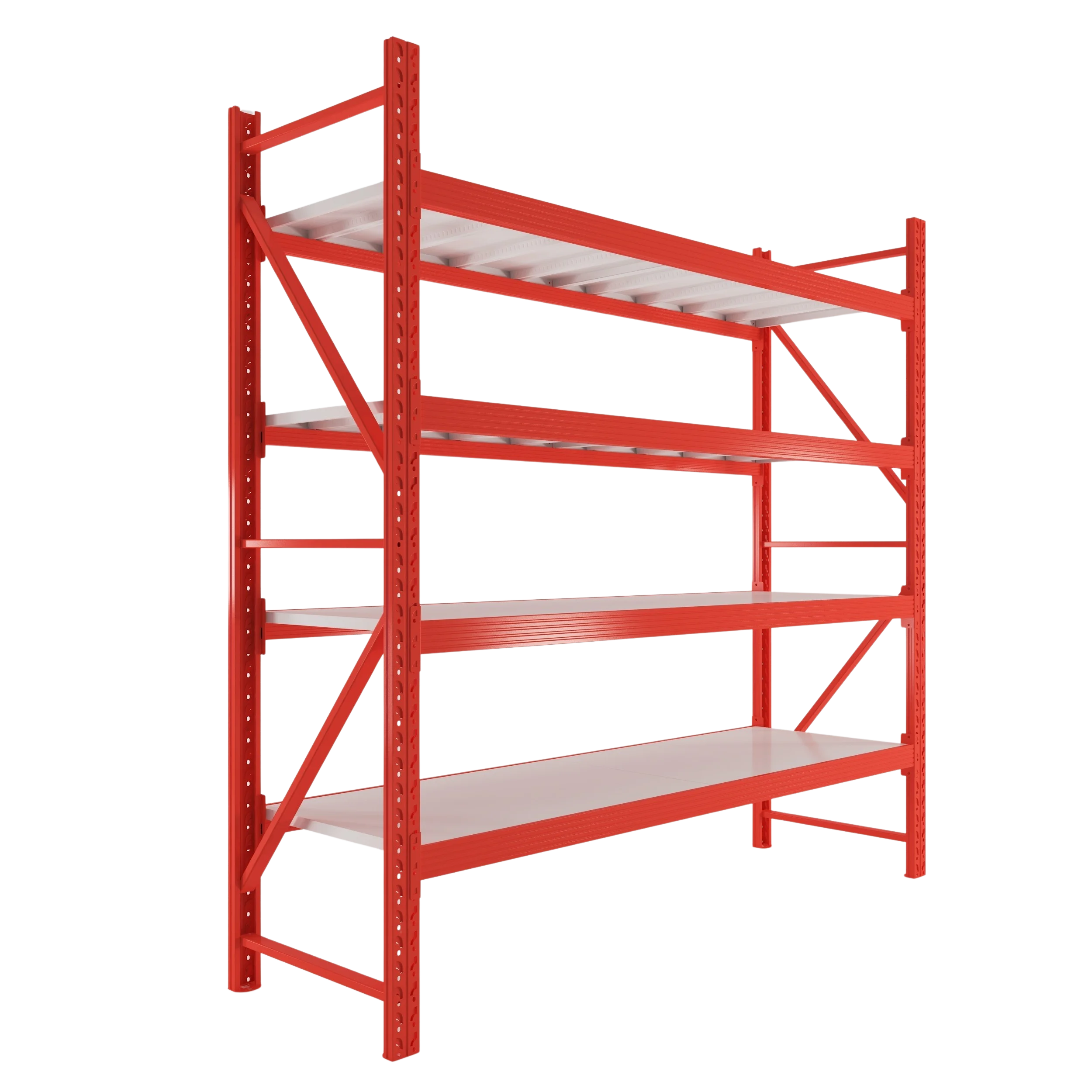 Heavy duty industrial warehouse storage racking system built from Q235B cold rolled steel
