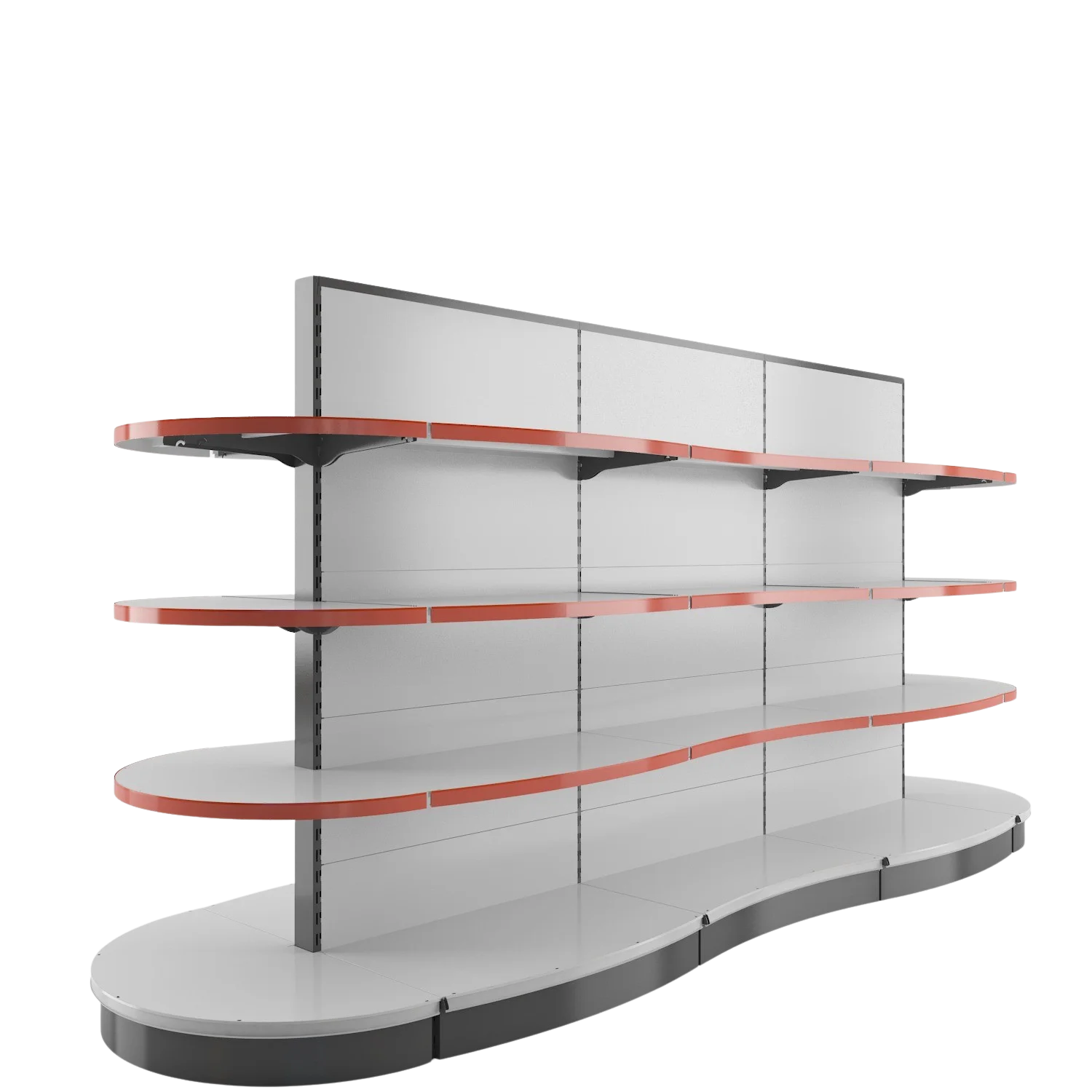 Modular retail store grocery gondola supermarket shelving units