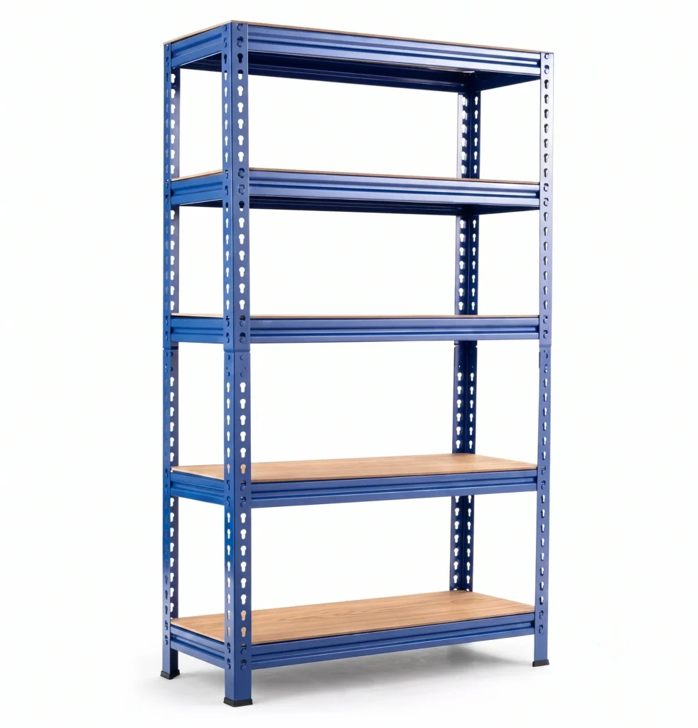 LANTOO lightweight slotted angle iron shelving rack for archive storage box organization